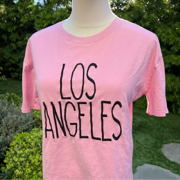 ZARA Los Angeles Pink T-Shirt - Picture 2 of 5